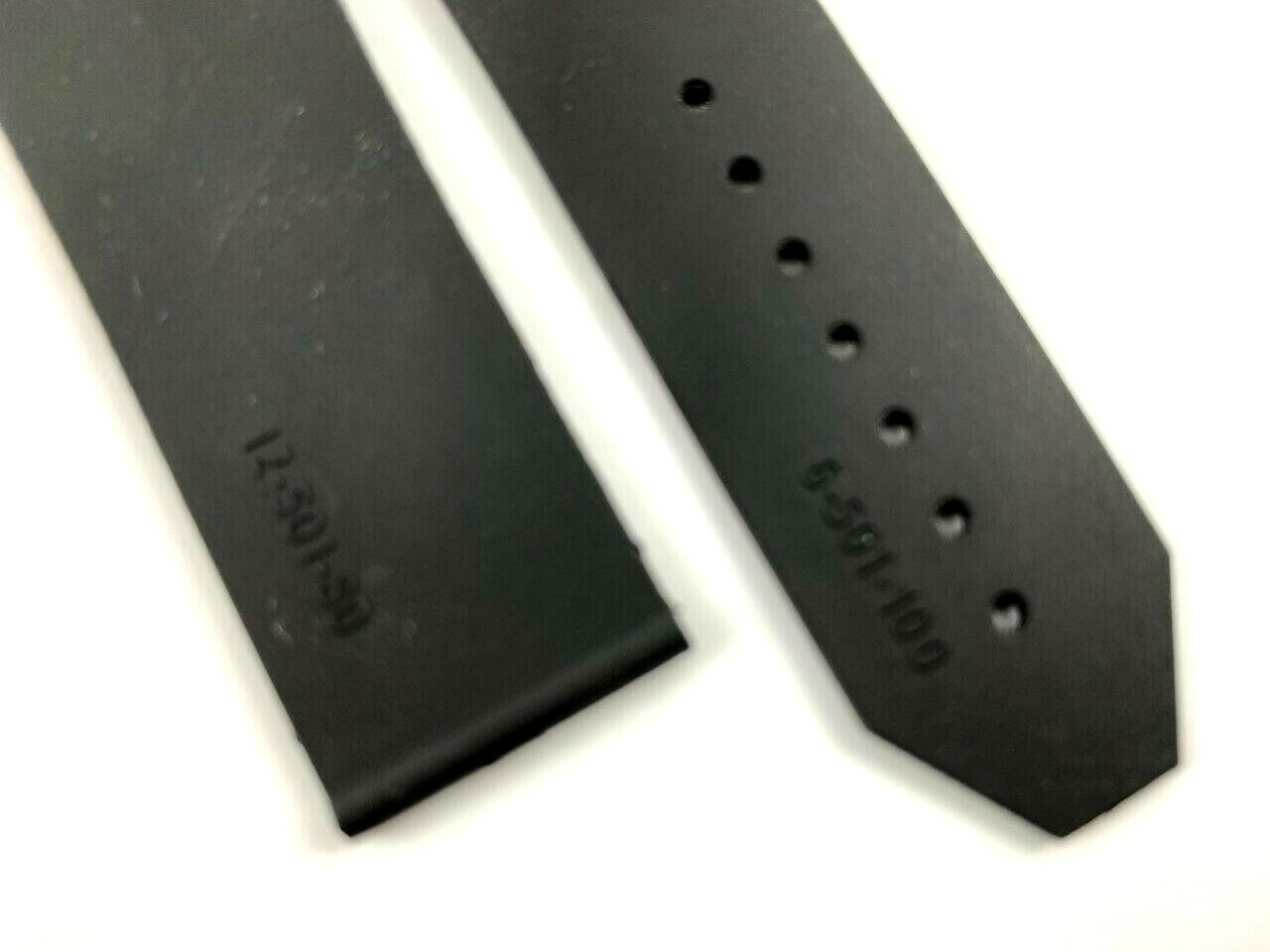 25MM RUBBER REPLACEMENT BAND STRAP FOR FITS HUBLOT 44-45 H BIG BANG FUSION BLACK