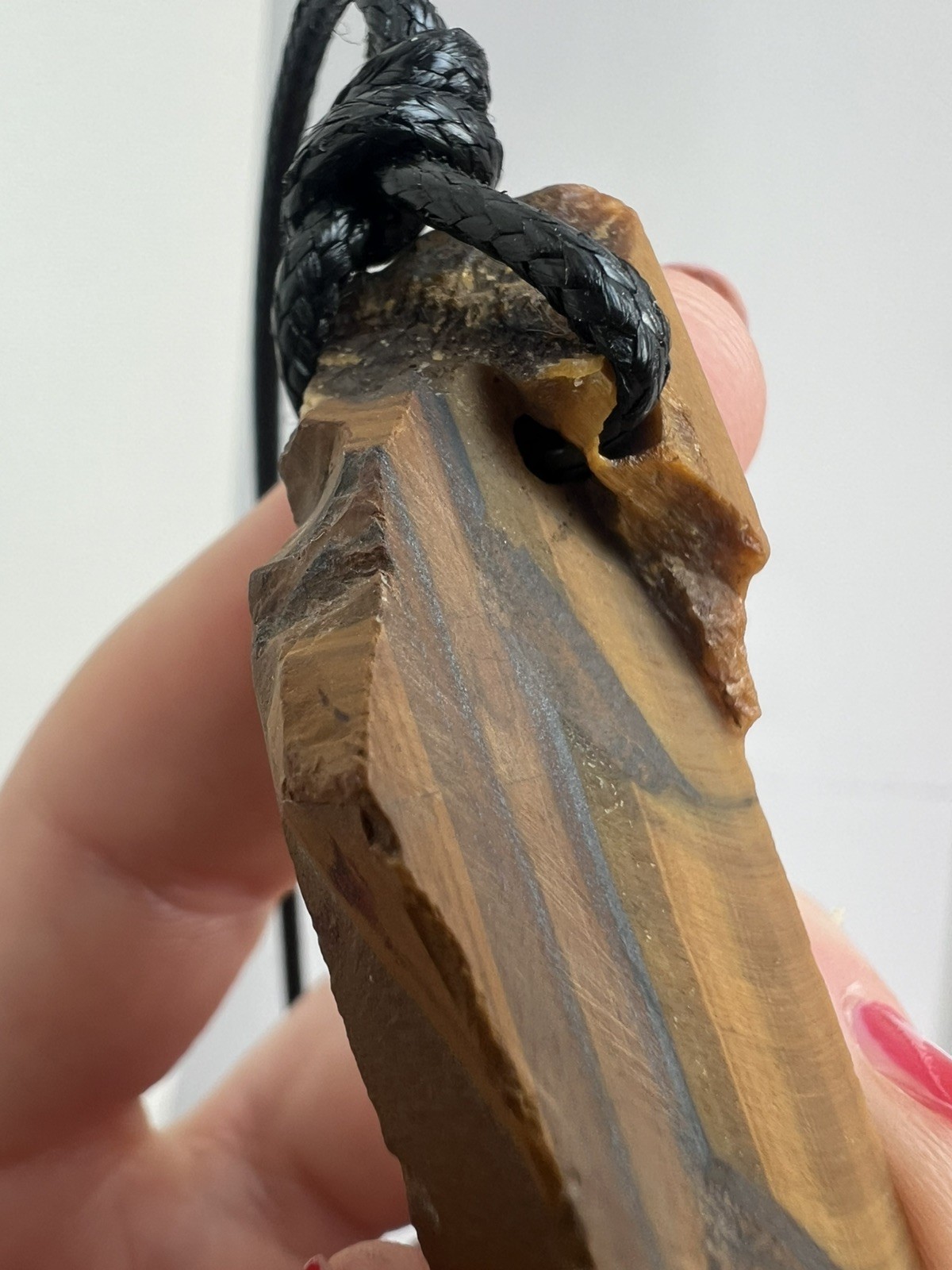 Tiger’s Eye Slab Pendant Necklace – South Africa