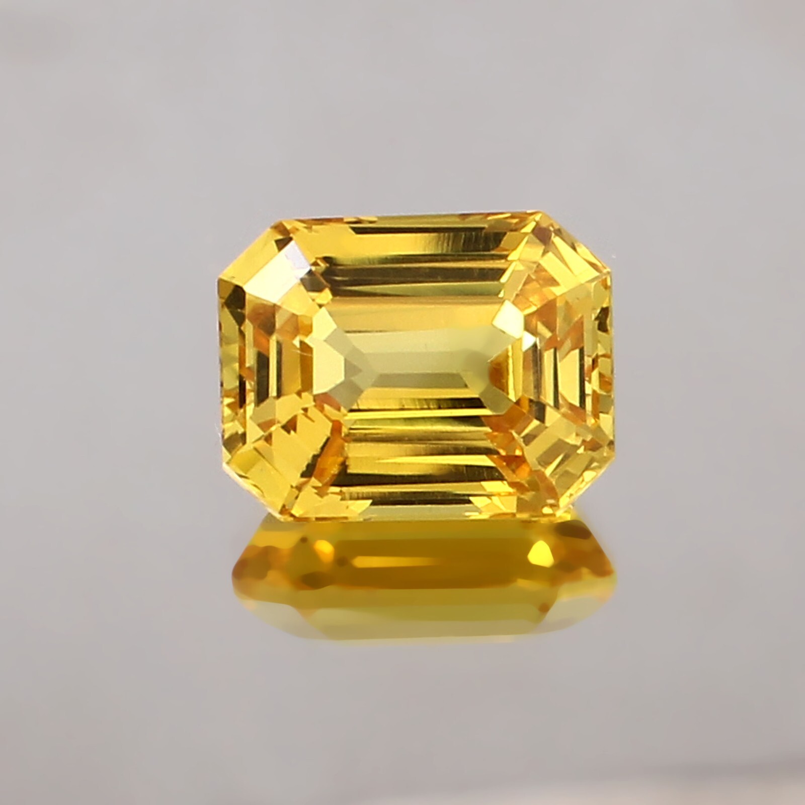 AAA Natural Flawless Ceylon Yellow Sapphire Loose Radiant Cut Gemstone 12×9 MM