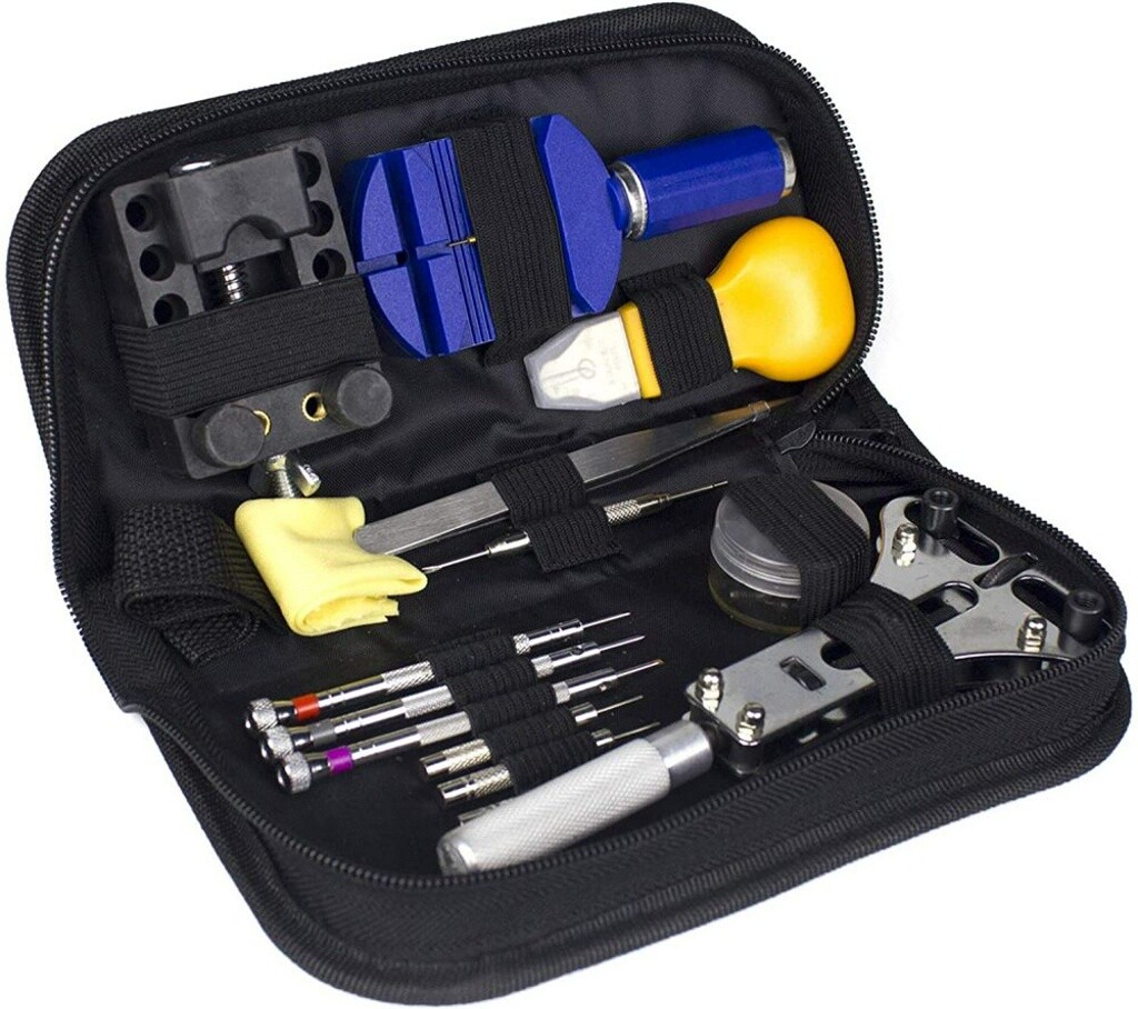 Professional Watch Repair Kit Watchmaker Back Case Opener Link Pin Spring Bar US