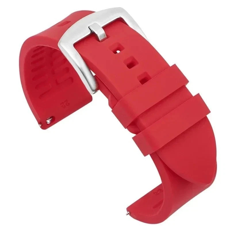 18mm 20mm 22mm Soft Silicone Watch Band Divers Replacement Strap Quick Release