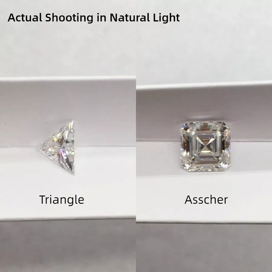 Loose All Shapes Moissanite IF Clarity, D Color Certified 1.00 to 5.00 Carat
