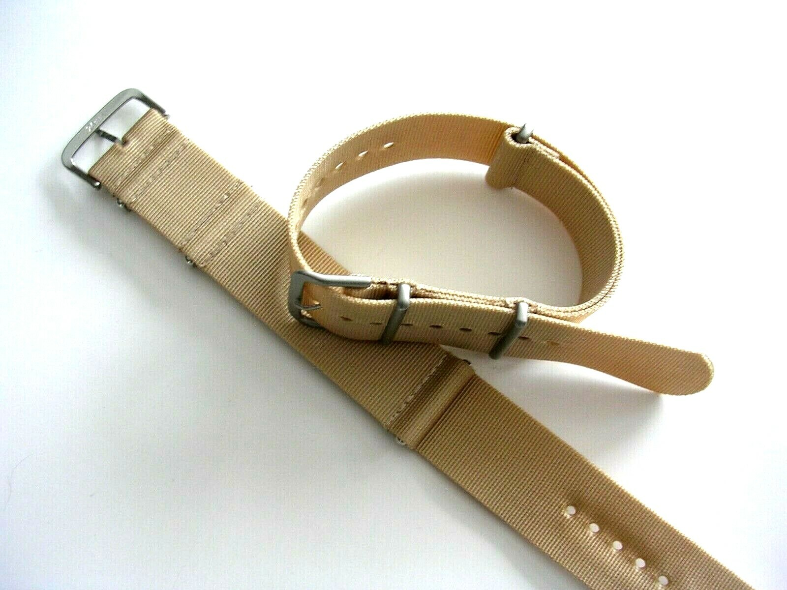 Tan NATO G10 strap prem Ballistic nylon military Mil Spec MoD watchband USA ship