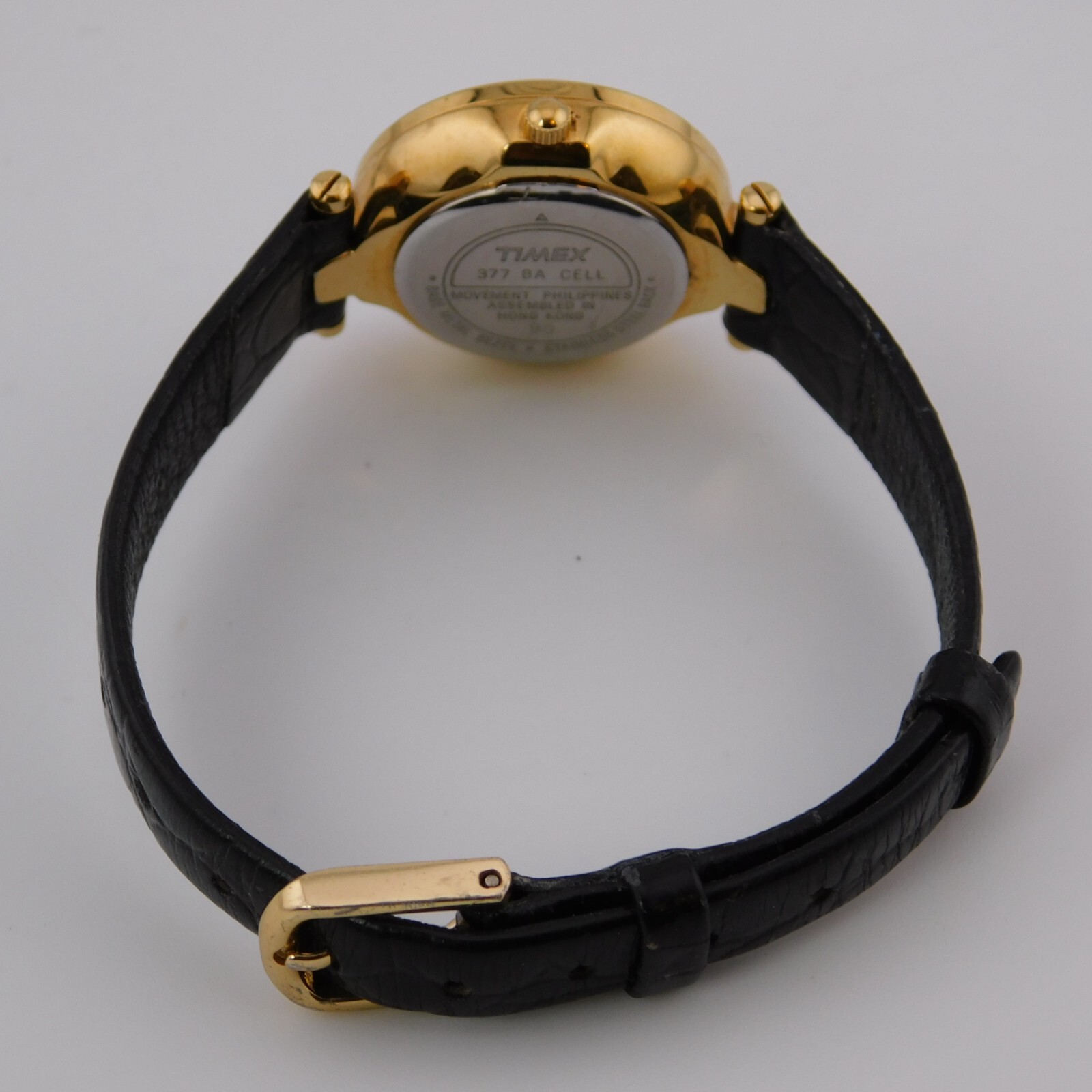 Timex 377 BA CELL Genuine Leather Quartz Analog Women’s Watch New Battery