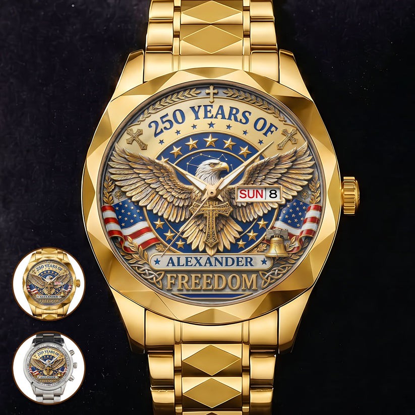 Personalized 250 Years Of Freedom Wrist Alloy Luxury Quartz Watch