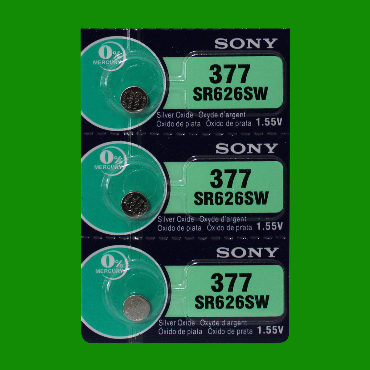 Sony 377 SR626SW Watch Battery – 3Pc