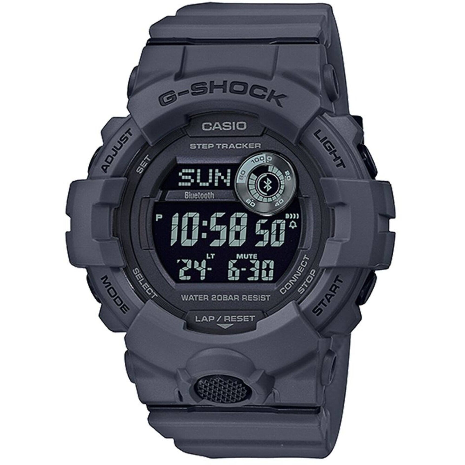 Casio Men’s Watch G-Shock G-Squad Grey Digital Dial Resin Strap GBD-800UC-8CR