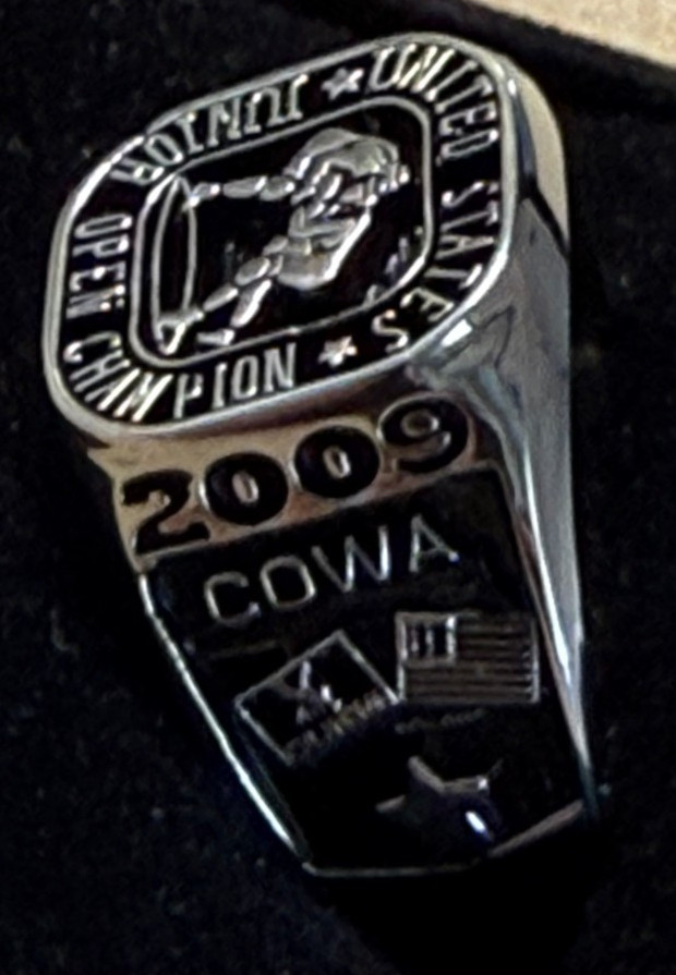 UNITED STATES JUNIOR OPEN COWA WRESTLING 2009 Champion Championship Ring