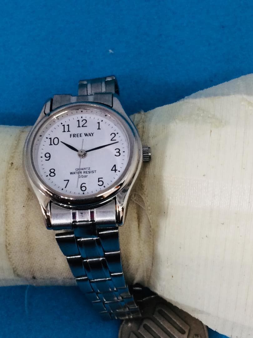 G22) Citizen (*’▽’) FREE WAY Battery Replacement Silver Ladies’ nu