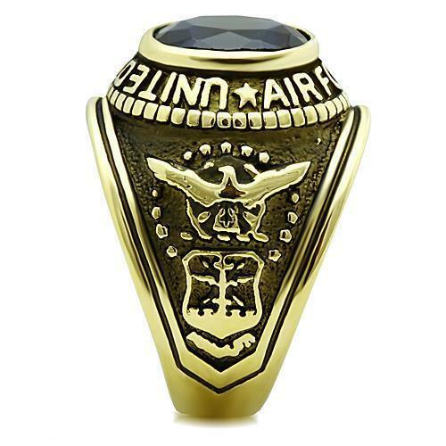 United States US Air Force Ring USAF Military Rings Silver Gold (Also Army Navy)
