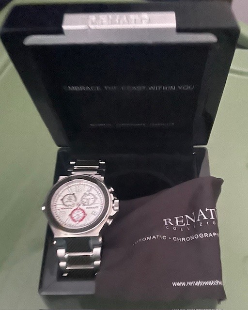 swiss made automatic watch men used renato
