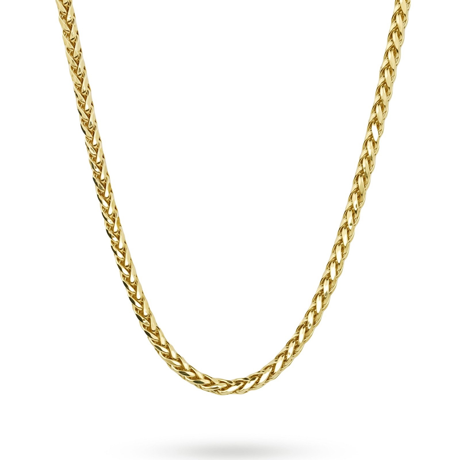 10k & 14k Yellow Gold Classic Wheat Palm Chain