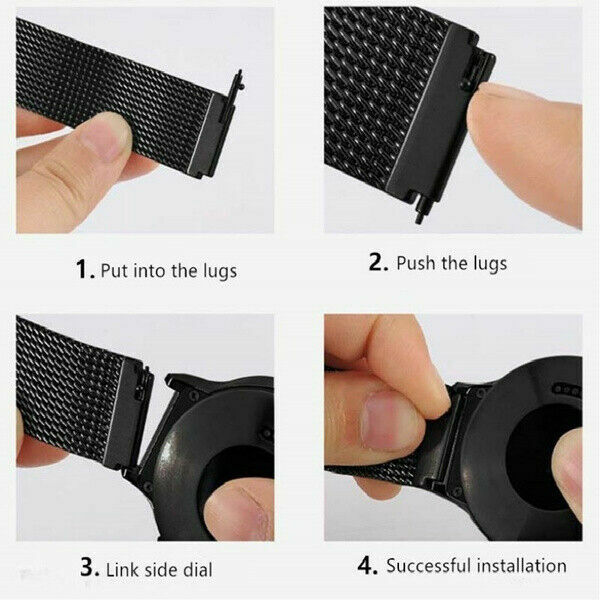 18mm 20mm 22mm Magnetic Milanese Loop Bracelet Watch Band Universal Wrist Strap