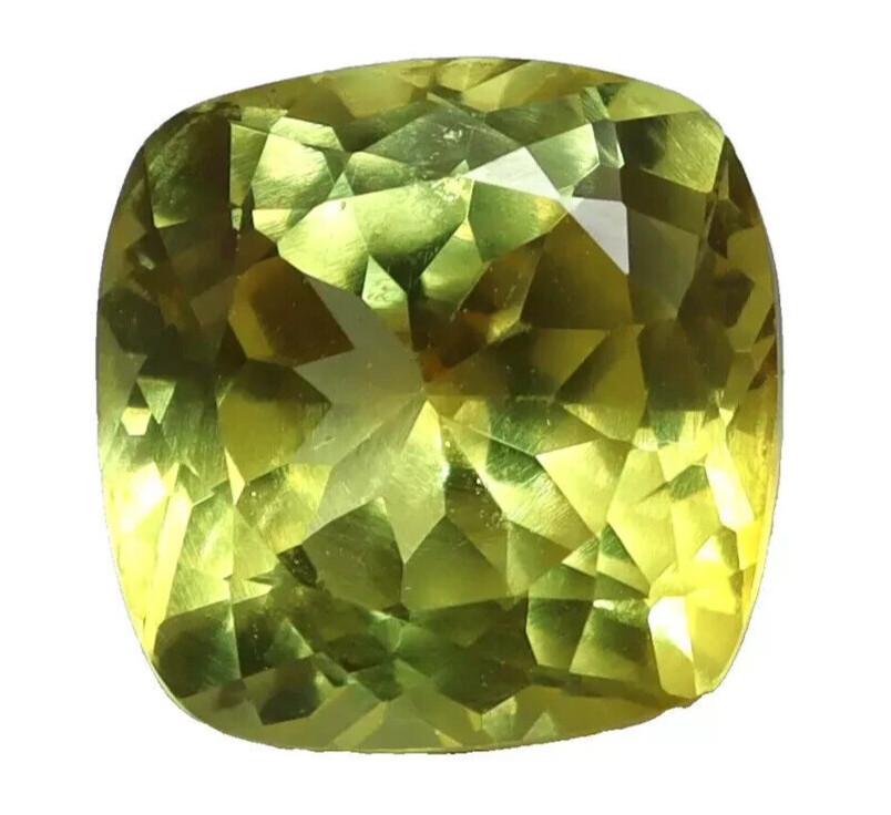 Natural Yellow Sapphire Flawless 40 Ct Ceylon Cushion Cut Loose Gemstone