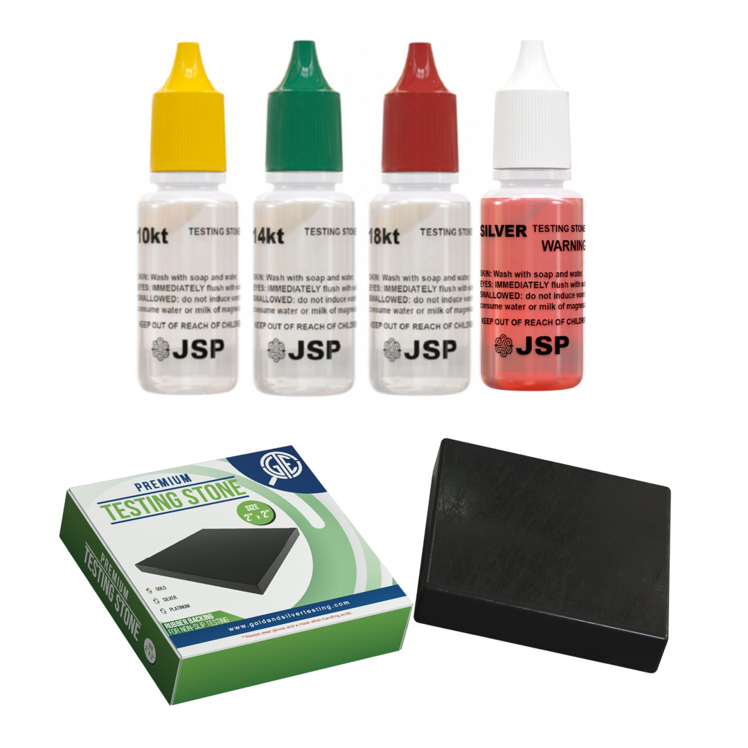 Gold Silver Jewelry Testing Acid Kit 14K 18K Sterling 999 Test Kit Detector JSP