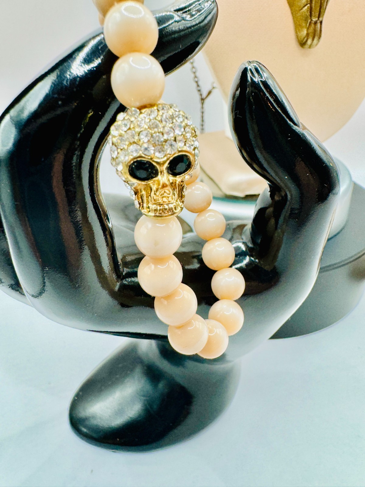 Unique!! 3pc Southwestern Steer Necklace, Crystal Skull, Faux Turquoise Earrings