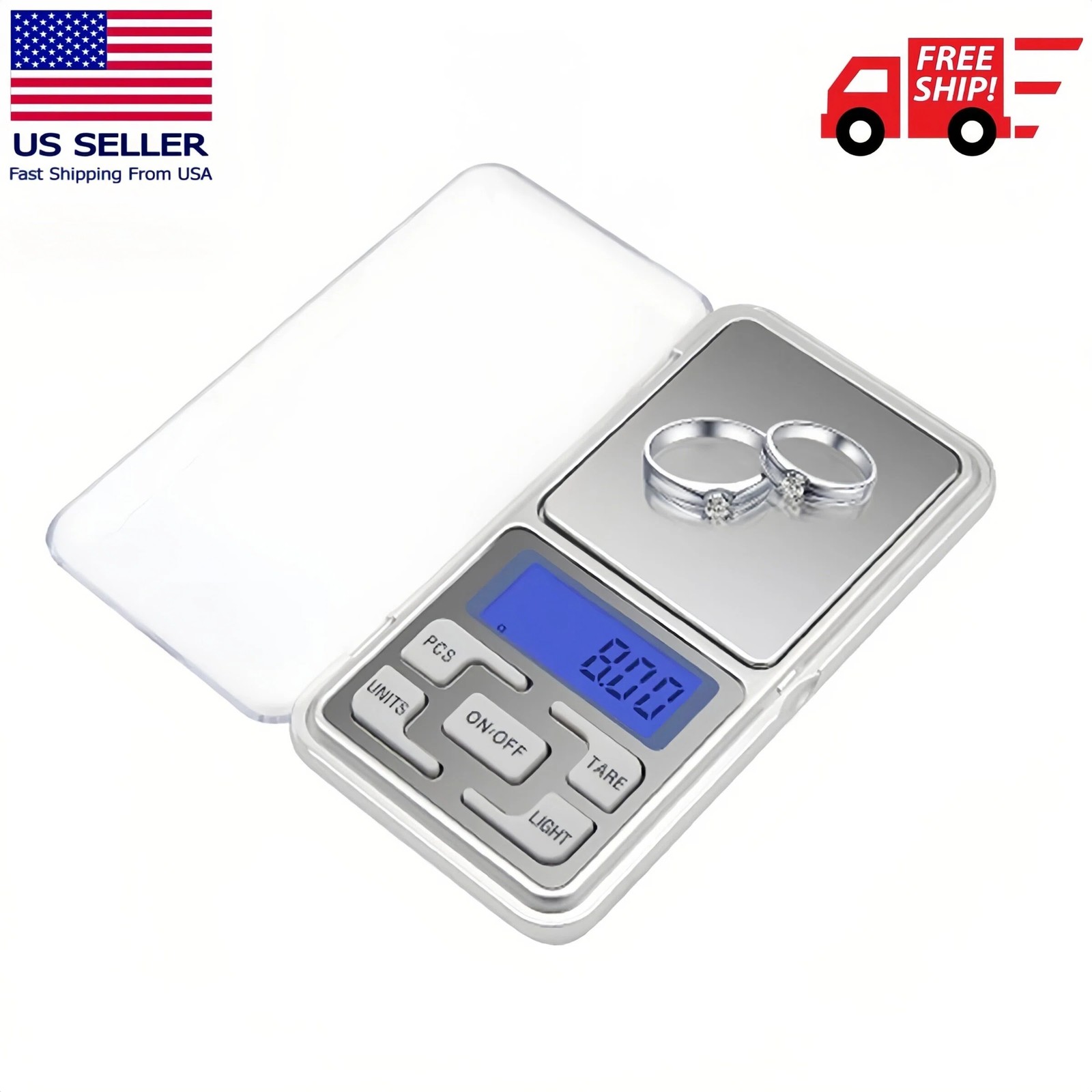 Portable 200g x 0.01g Mini Digital Scale Jewelry Pocket Balance Weight Gram LCD