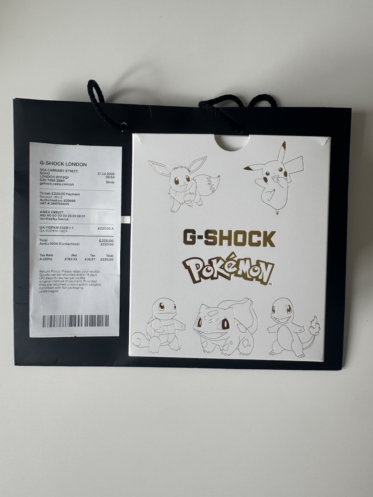 CASIO G-SHOCK x Pokémon GA-110PKM-7AJR 30th Anniversary Limited – NEW – IN HAND
