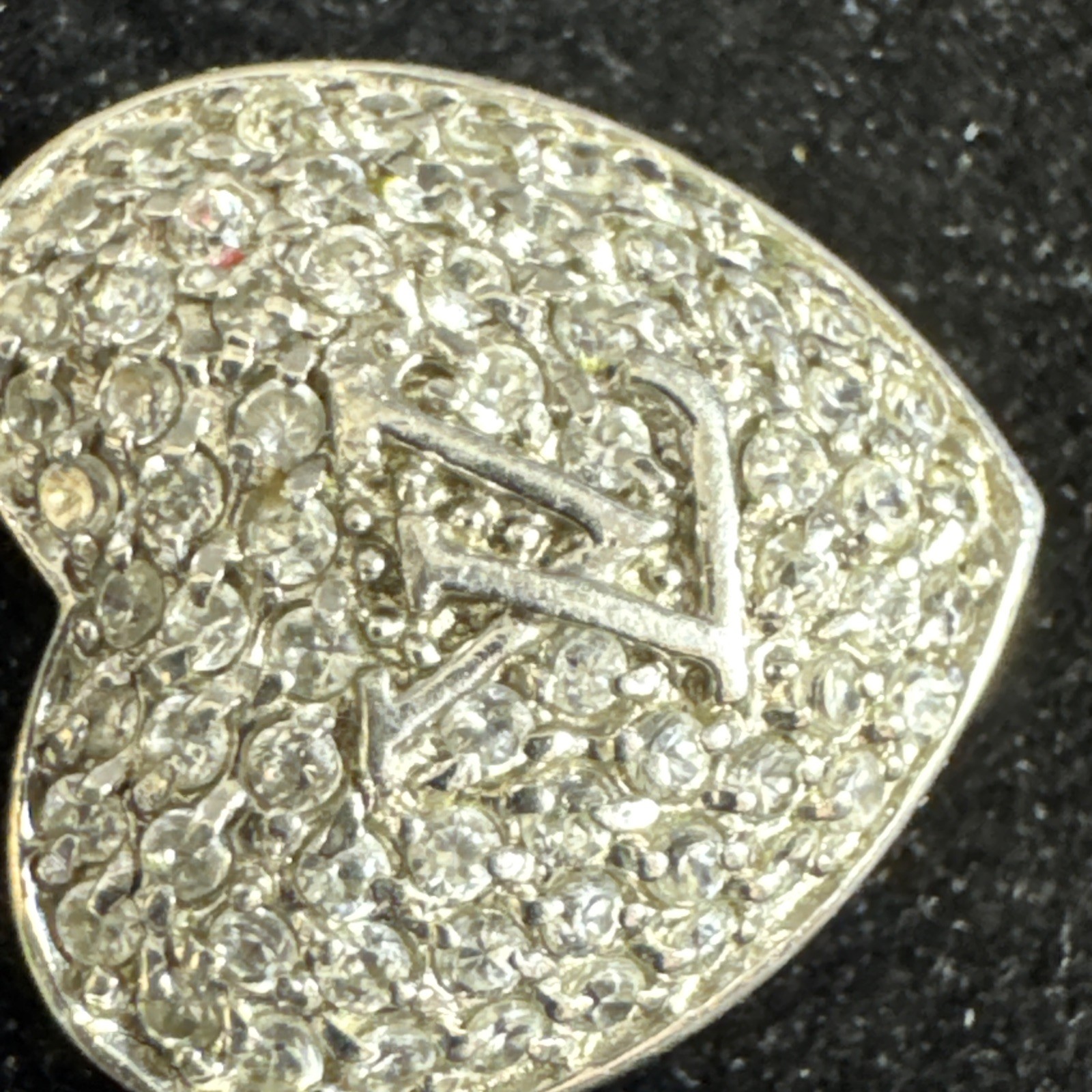 Louis Vuitton Sterling Silver Heart Pendant 925