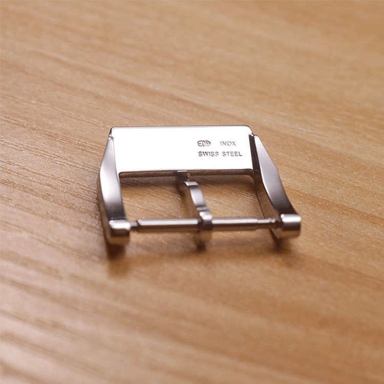 REPLACEMENT 18MM STAINLESS STEEL PIN BUCKLE CLASP FIT FOR IWC WATCH STRAP SILVER