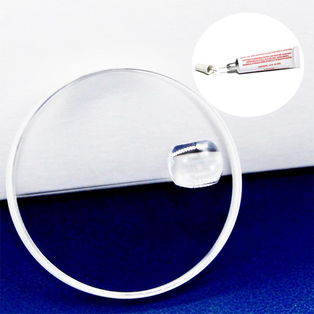Sapphire Bubble Magnifier Calendar Lens for Date Window Watch Crystal Glass B