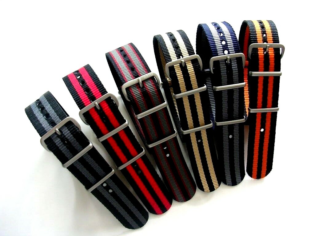 NATO G10 ® Ballistic nylon 2 or 3 pack watch band straps RAF Military IW SUISSE