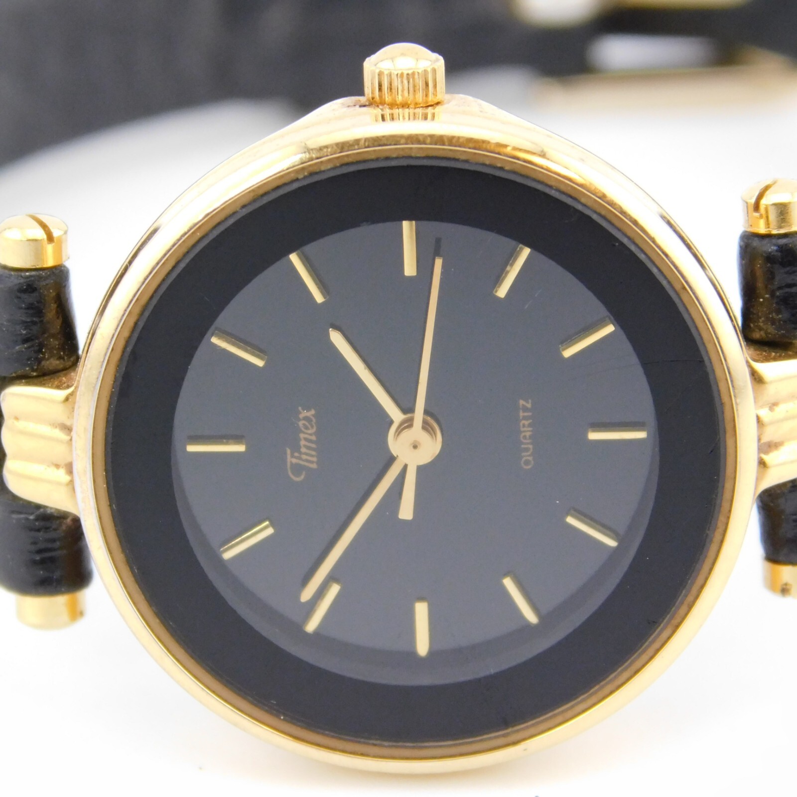 Timex 377 BA CELL Genuine Leather Quartz Analog Women’s Watch New Battery