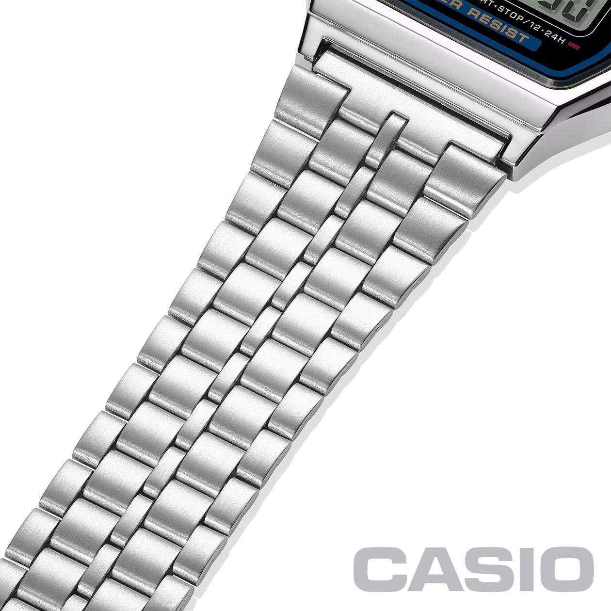 CASIO MADE IN JAPAN A159WA-N1DF Digital Watch Stainless Steel Band
