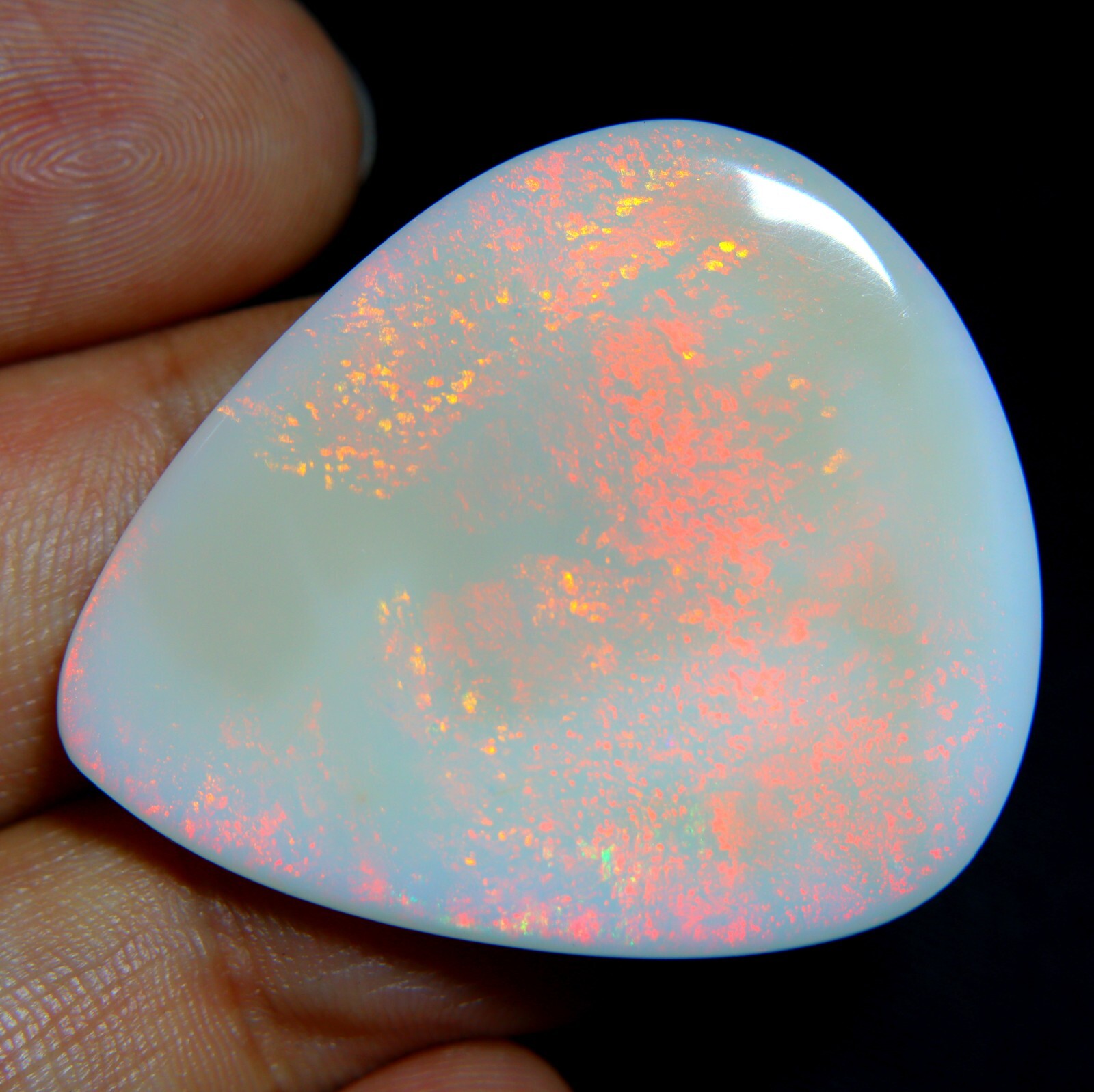 50.00 Carat Natural Australian Opal Smooth Cabochon Loose Gemstone 40X34X5MM