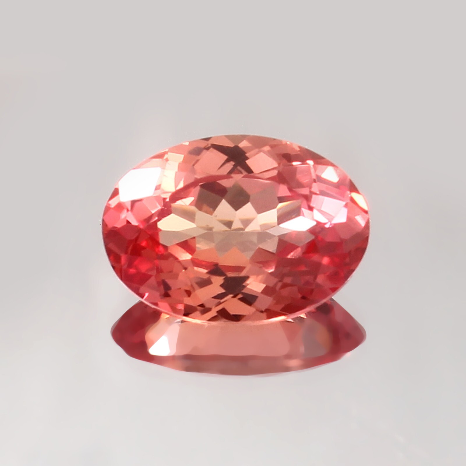 Natural Flawless Ceylon Padparadscha Sapphire Loose Oval Gemstone Cut 14×10 MM