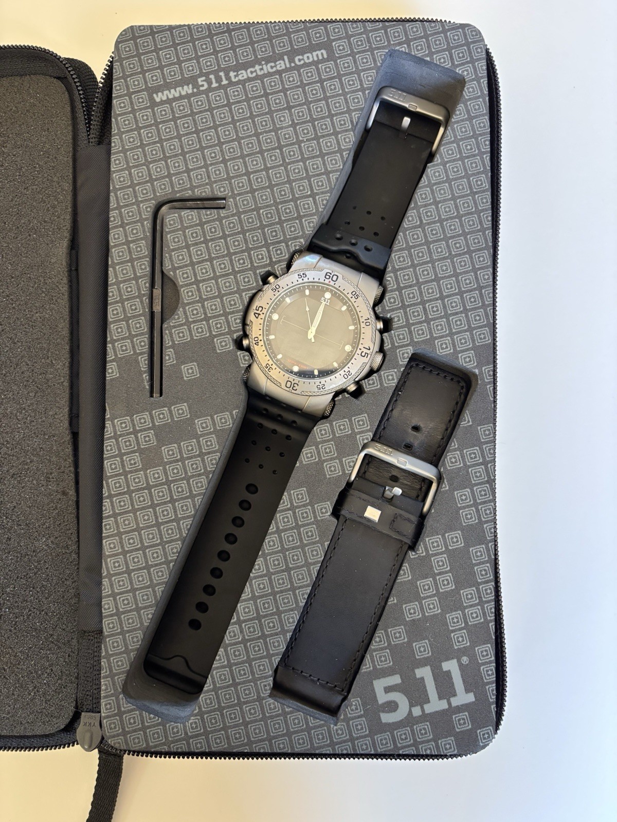 5.11 Tactical Series All Titanium Case Digital Men’s Watch New