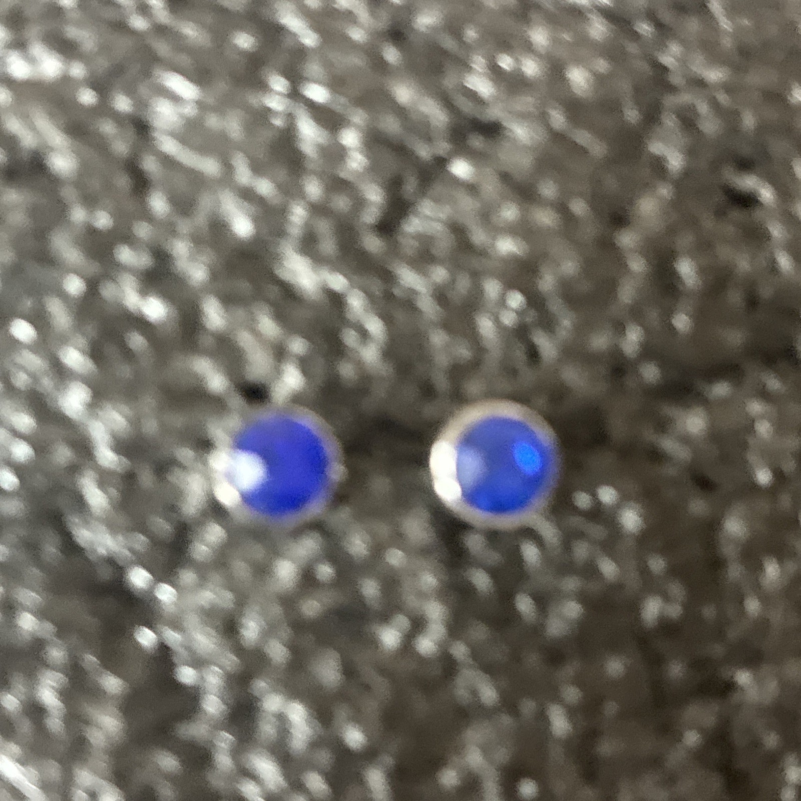 Dark Blue Stud Earrings