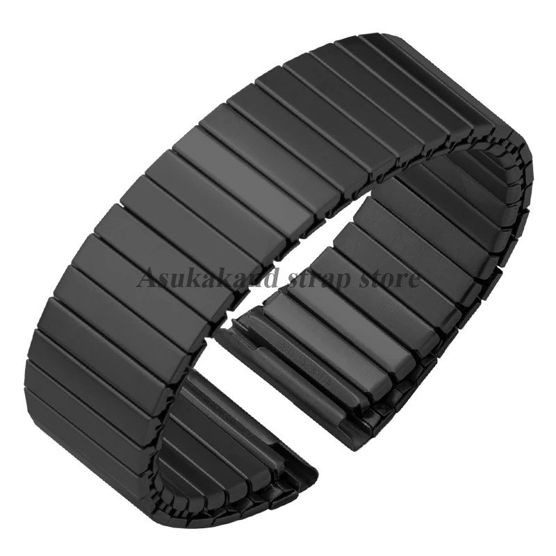 22mm Elastic Stainless Steel Watch Band Metal Stretch Expansion Springs Bracelet