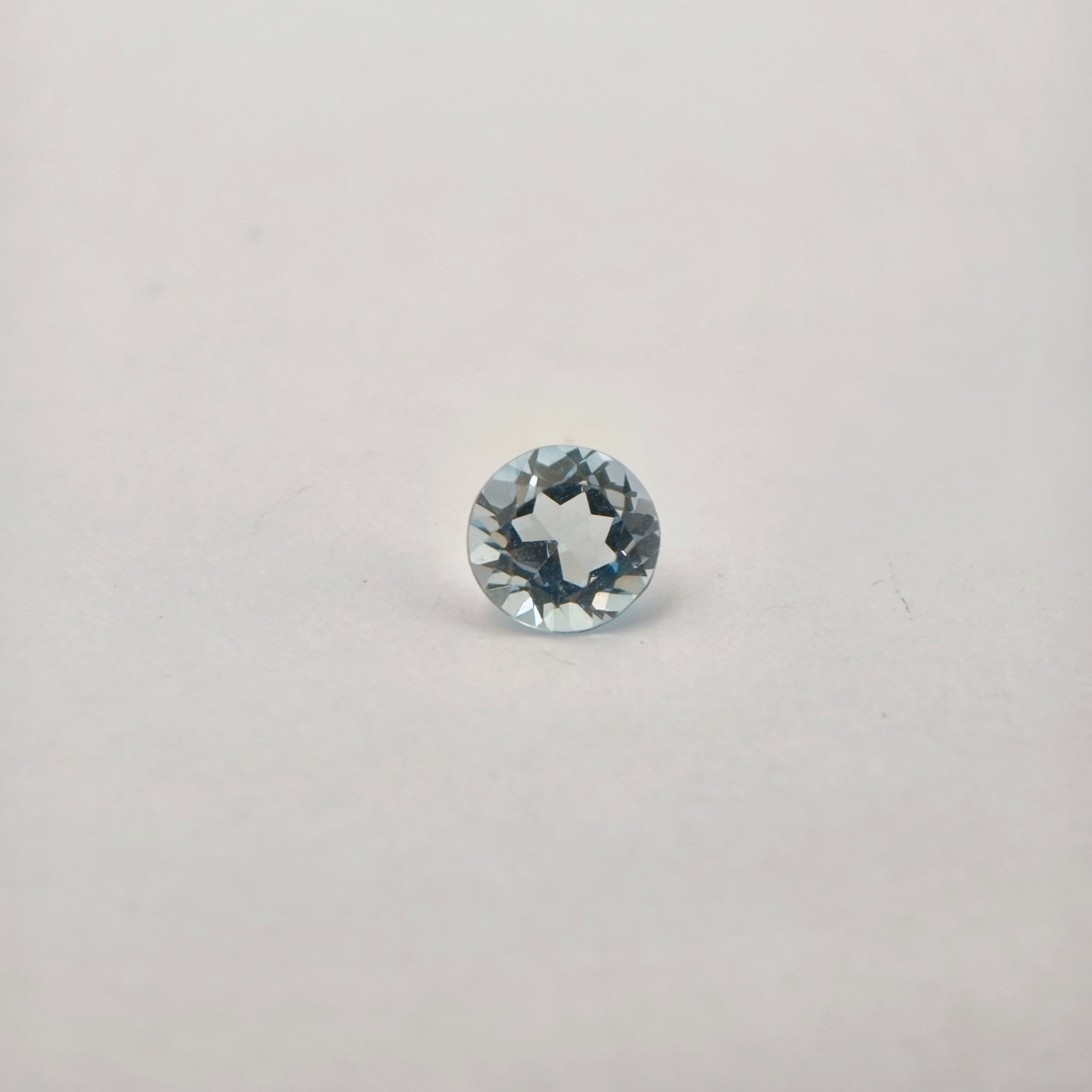 Natural Blue Topaz Oval Step Cut 6.9×6.9 mm 1.35 Ct Transparent Brazil