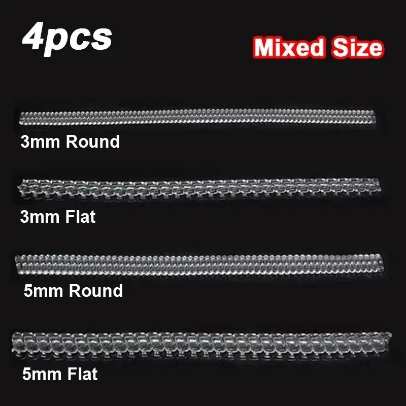 4PCS Clear Ring Size Adjuster Invisible Ring Sizer Guard for Loose Rings