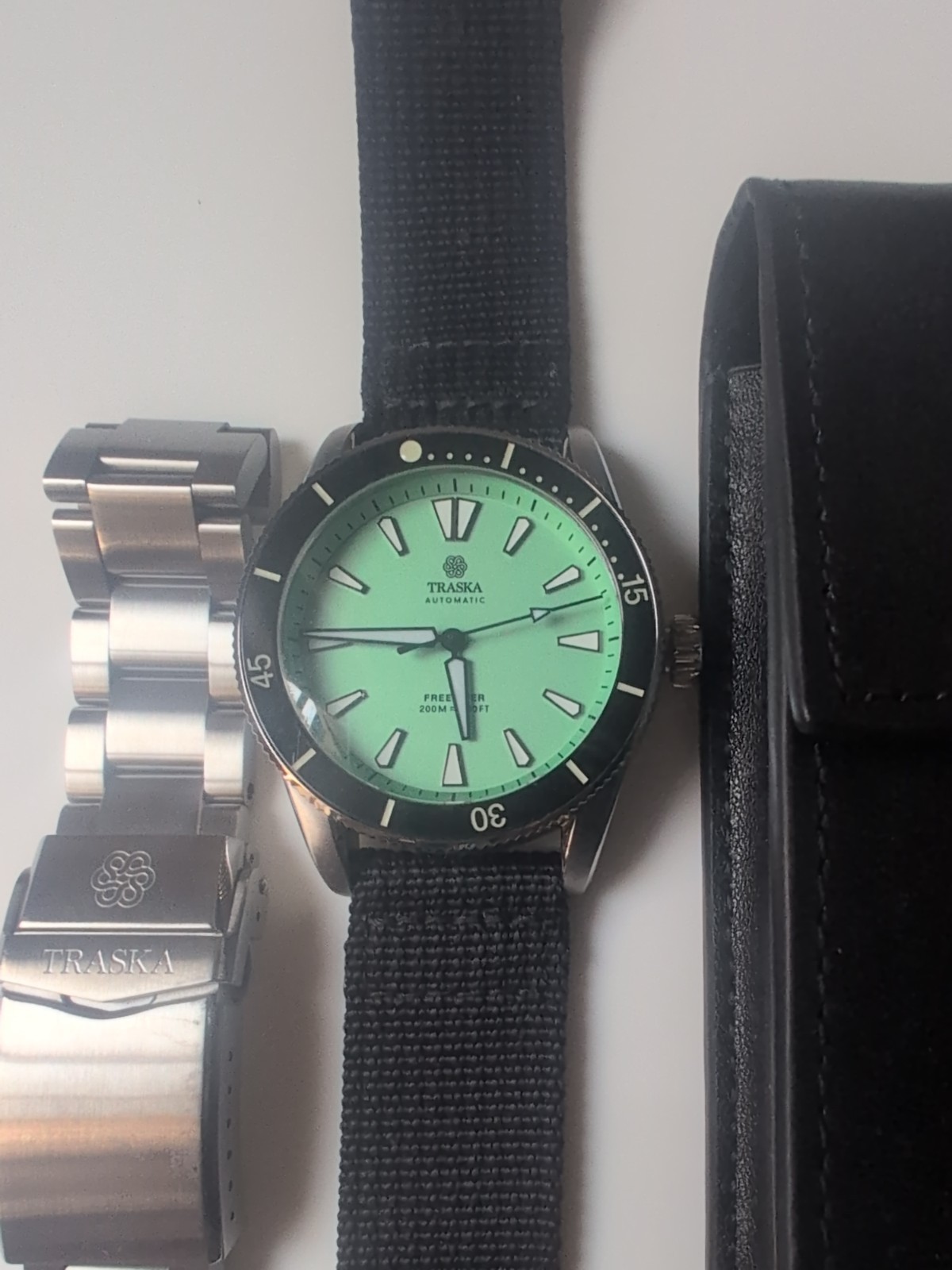Traska Freediver – Tourqoise 40.5mm SS Sapphire Crystal Automatic Watch