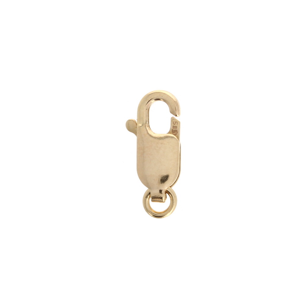 1pc, 14kt Gold Lobster Claw Clasp, Trigger Clasps, Genuine,10mm Long, 14kt Gold