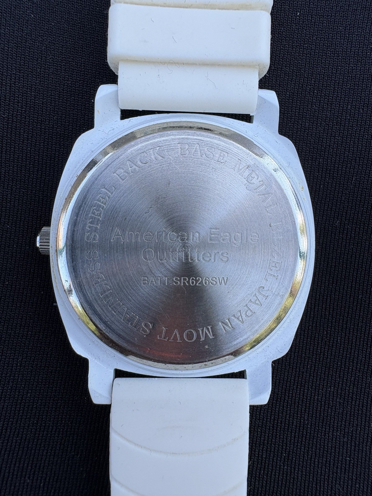 American Eagle Outfitters White Quartz Watch, Silver Tone, Very Good Condition