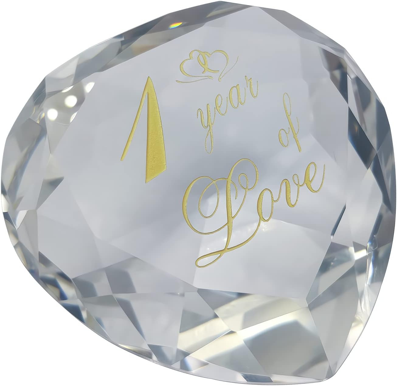 1 Year Anniversary Crystal Gifts for Her Him, 1St Wedding for Husband Wife Boyfr