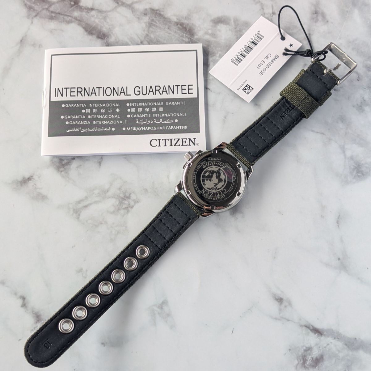 CITIZEN BM8180-03E Eco Drive Black Dial Mens Watch Box Running