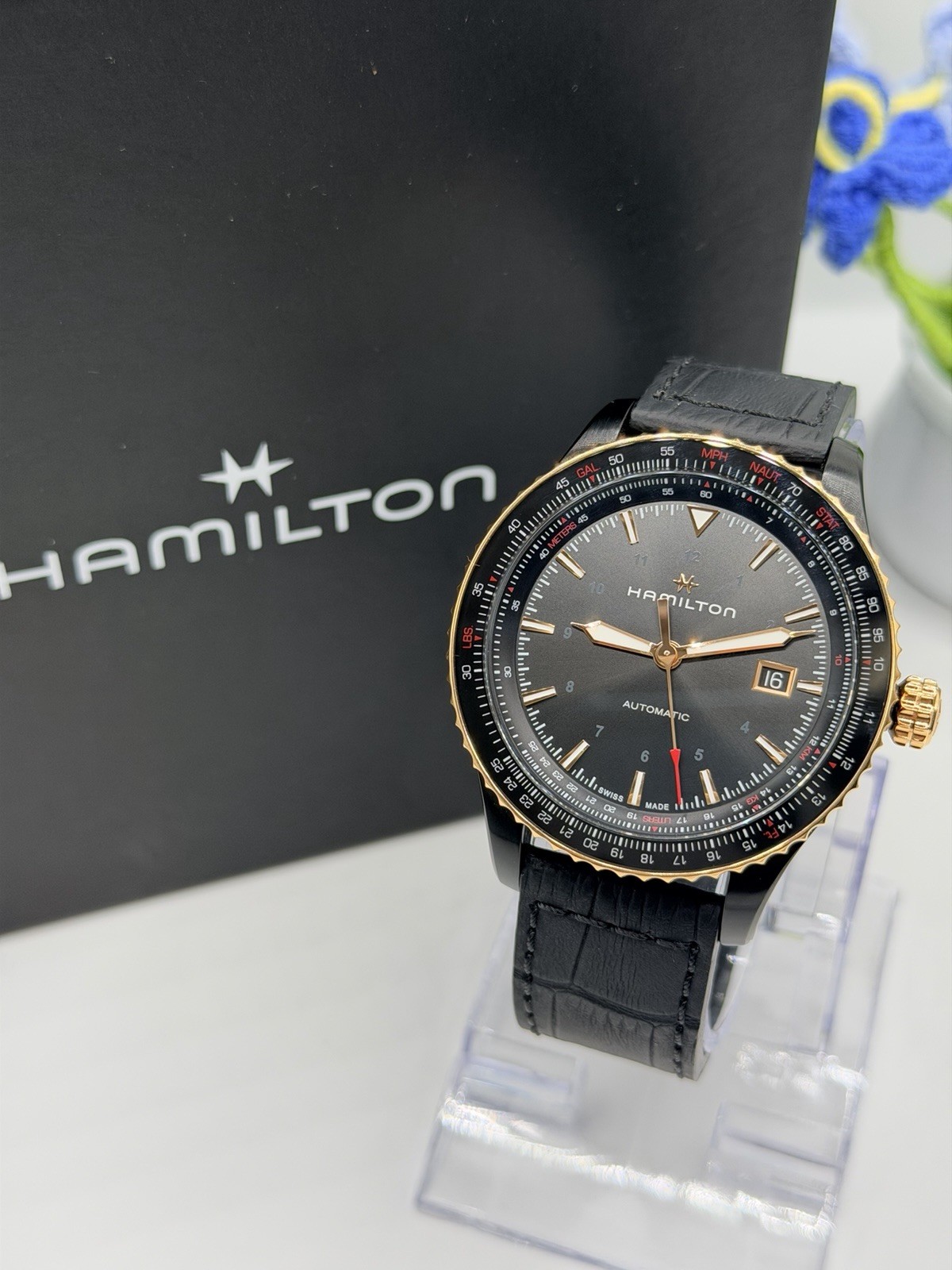 Hamilton Khaki Aviation Men’s Black Watch – H76635730
