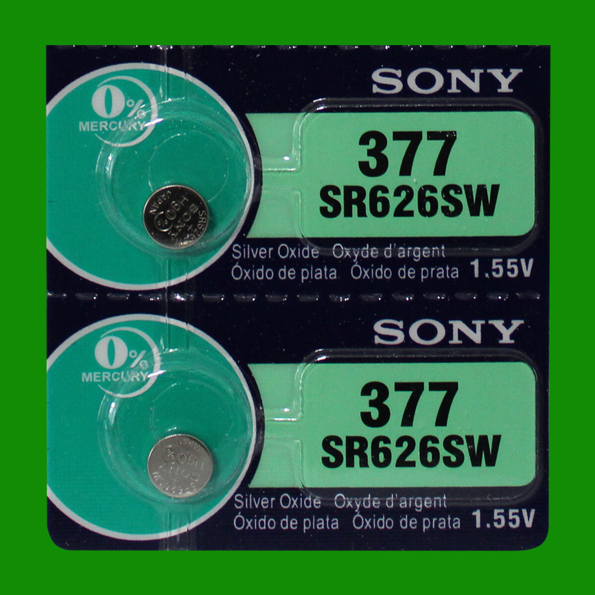 Sony 377 SR626SW Watch Battery – 2Pc