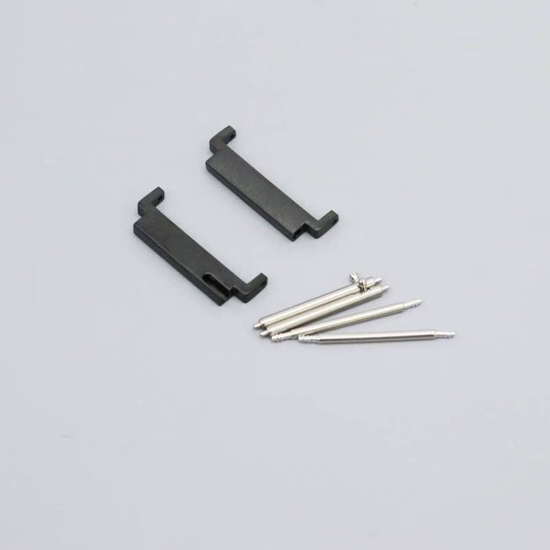 2 Set Black Sliver Watch Strap adapter For 20mm TO 22mm Metal Stainless Steel