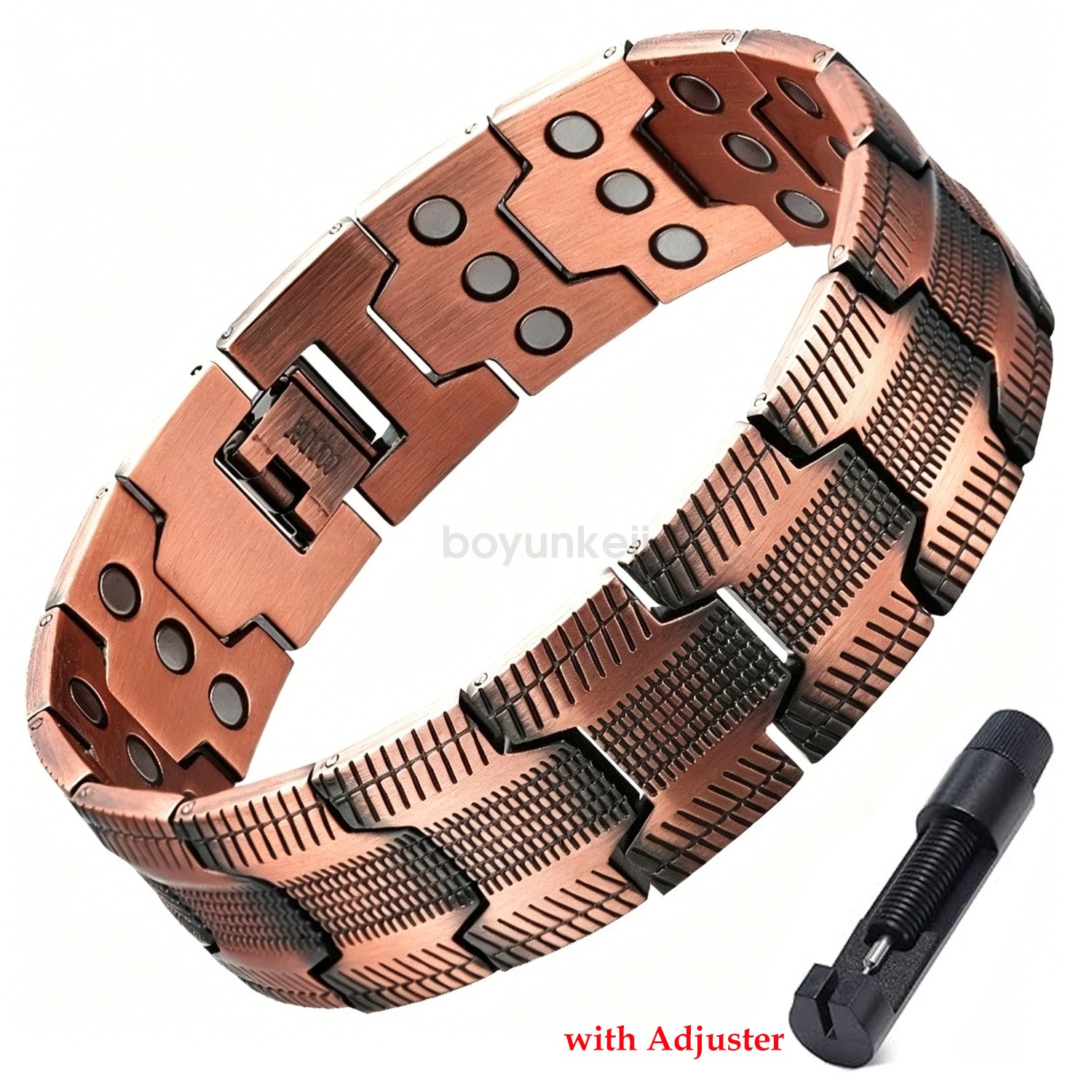 100% Pure Copper Bracelet 3500 Gauss Magnetic Therapy Strong Healing & Regulator