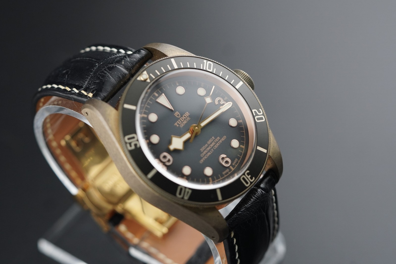 Tudor Black Bay Bronze Slate Grey Leather Strap M79250BA-0001 Complete 2021