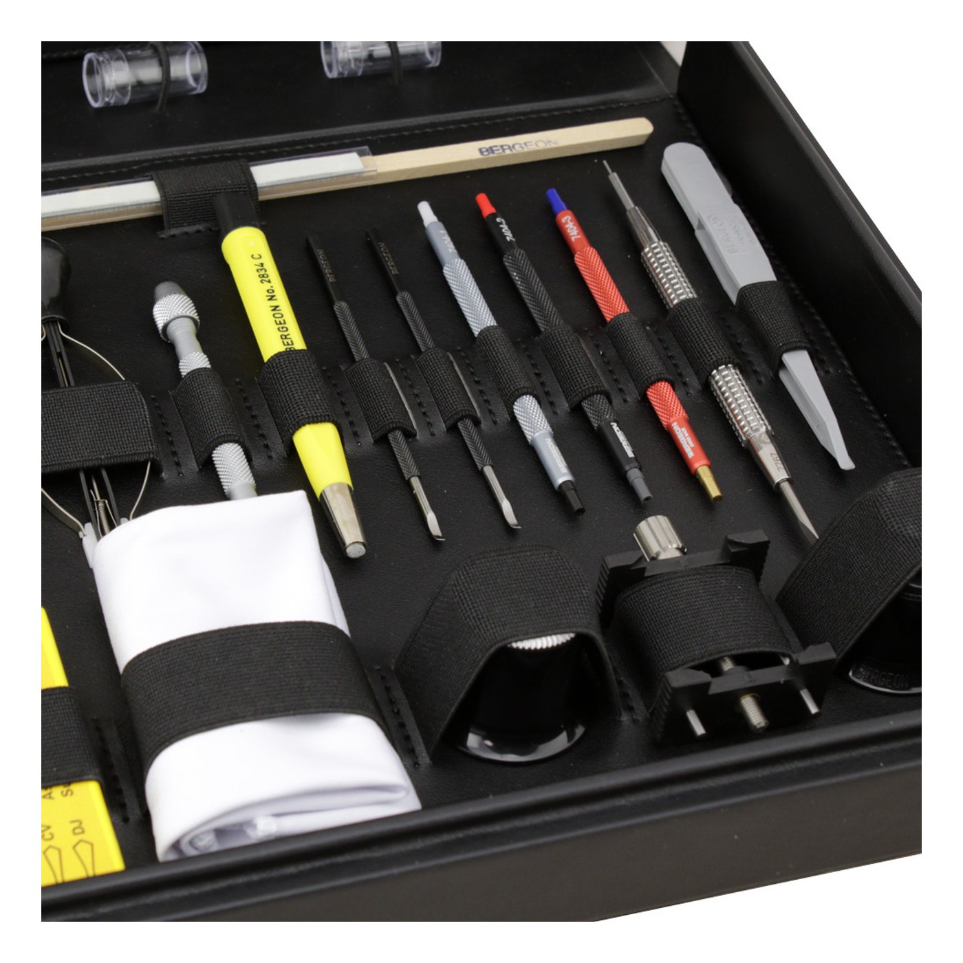 Bergeon 7817 Watch Service Tool Kit – 43 Pieces, Leatherette Case, Watch Repair