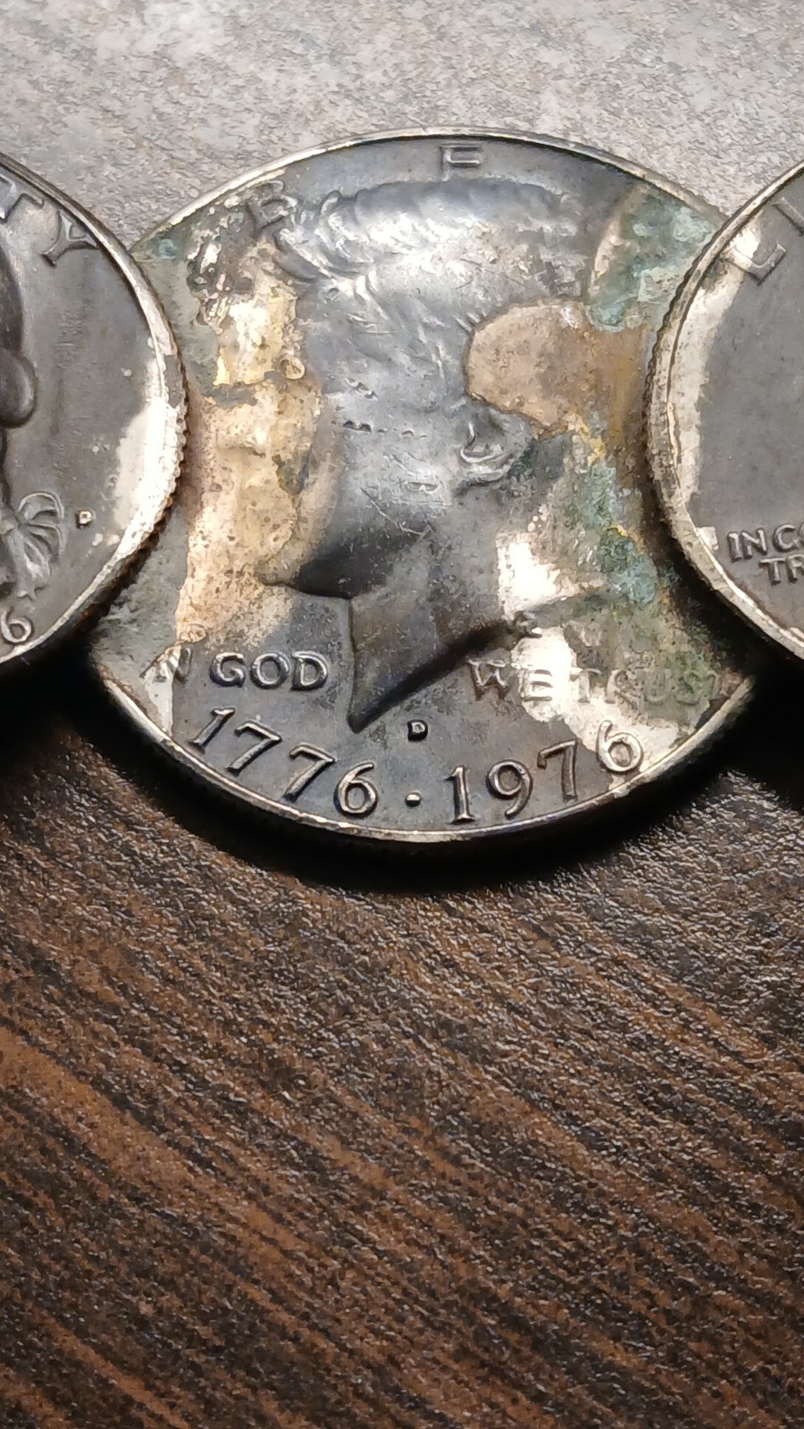 50 Cent & 25 Cent Bicentennial bracelet 1776-1976