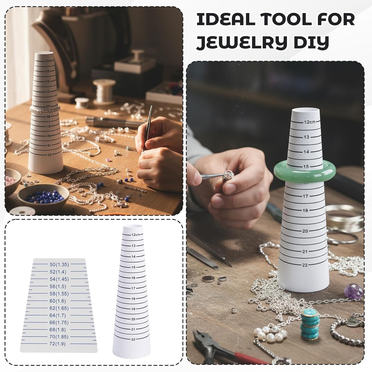 Ultimate Bracelet Measuring Set: 2 Tools & Double-Sided Tape for Accuracy