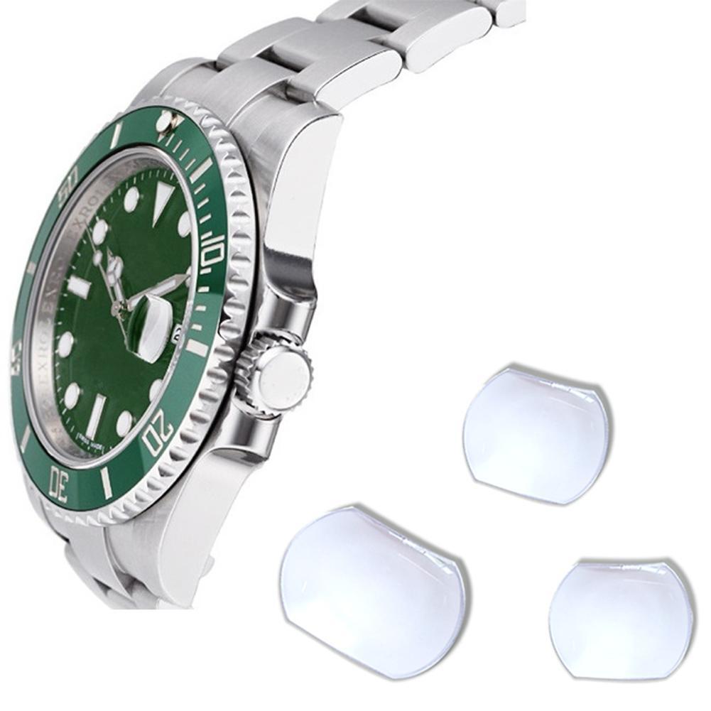 Sapphire Bubble Magnifier Calendar Lens for Date Window Watch Crystal Glass B