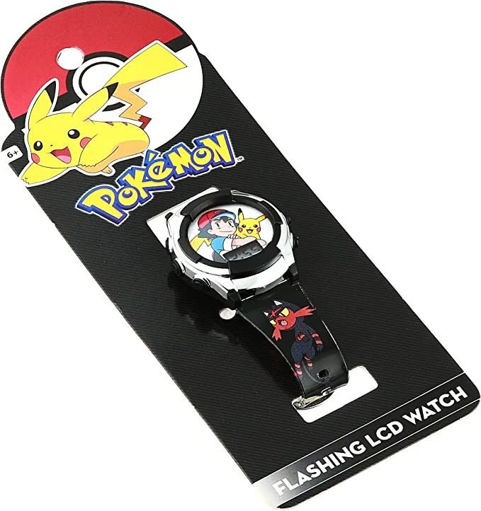 Accutime Kids Pokemon/Sonic Digital LCD Quartz Watch for Toddlers, Boys, Girls
